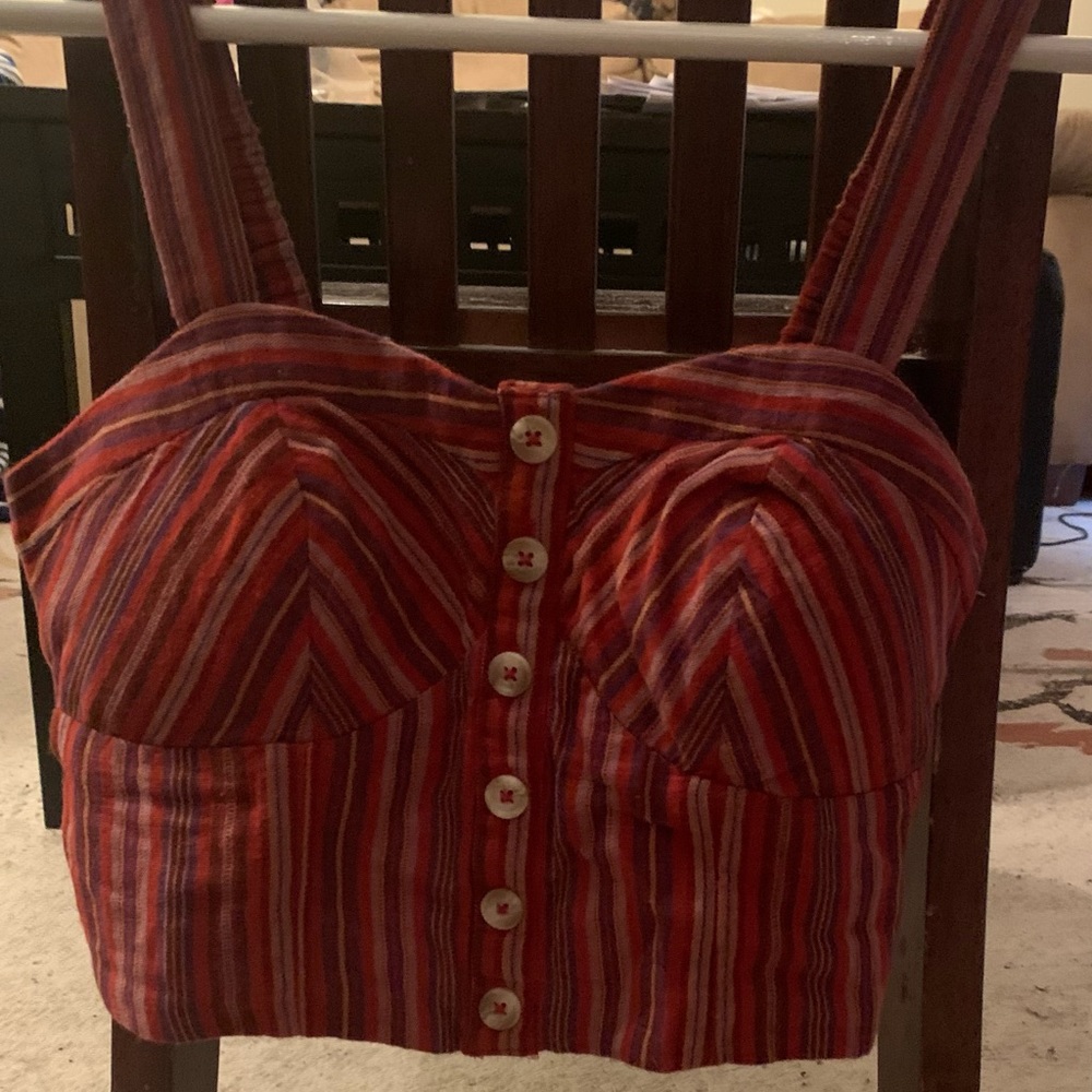 American eagle women’s extra small striped, Pop with built-in bra